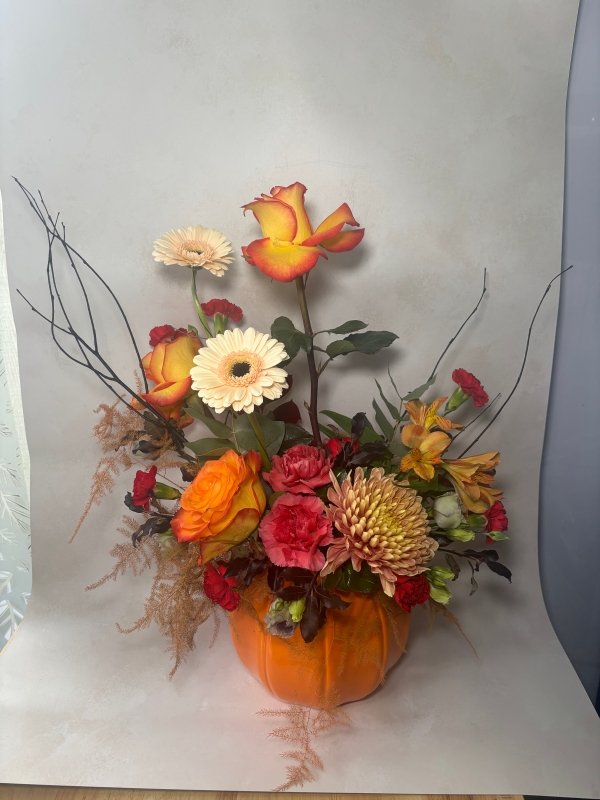Ceramic Pumpkin Arrangement