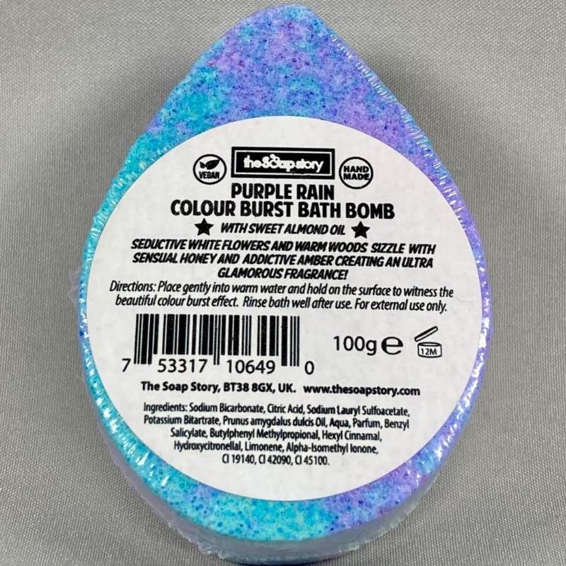 Purple Rain Colour Burst Bath Bomb