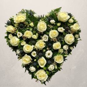 White Rose and Thistle Heart Tribute
